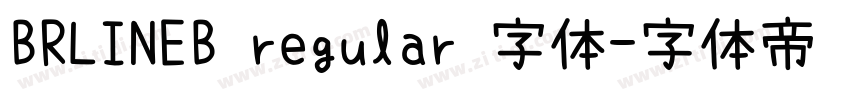 BRLINEB regular 字体字体转换